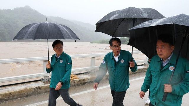김영환 지사, 호우상황 긴급점검회의 주재 및 현장점검 실시