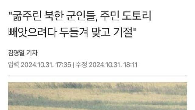 시민한테 두들겨맞고 기절한 북한군 근황..jpg