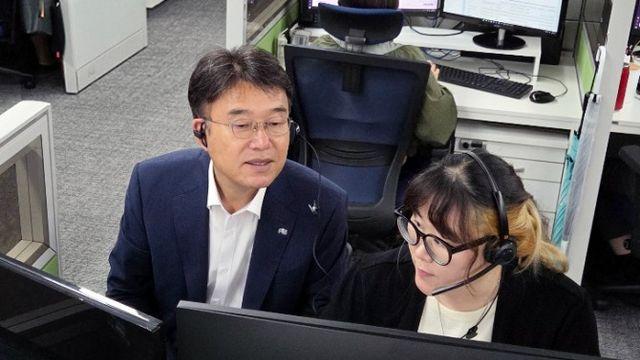 윤석호 한국재정정보원장, ‘국민소통 최일선’ 고객상담센터 찾아 현장 격려