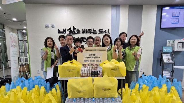 송산3동 지사협, ‘건강한 여름나기 삼계탕 나눔’