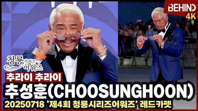 추성훈, 안경 김서림에 당황 '아조씨 앞이 안보여'··· BSA 레드카펫