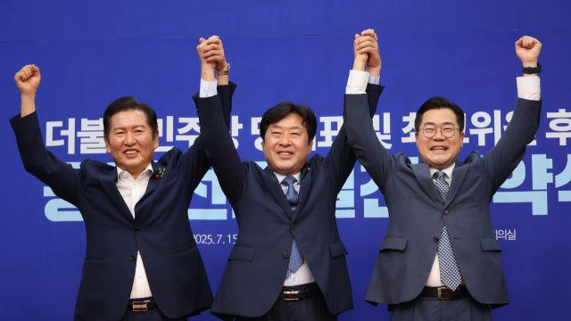 민주 전당대회, 폭우피해로 현장 순회 취소…충청권 투표결과 발표