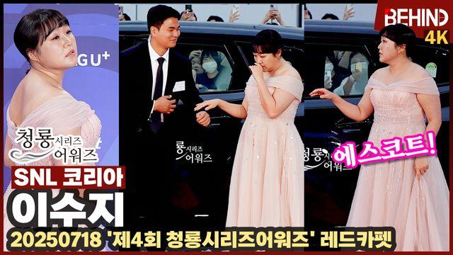 '오늘 싸이 아닙니다' 이수지, 경호원 에스코트 받으며 레카 런웨이··· BSA 레드카펫