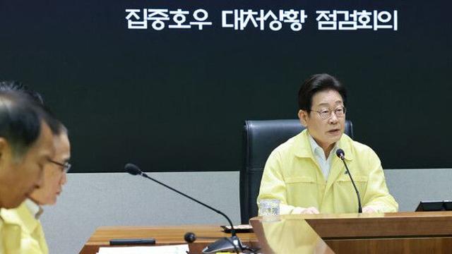 이 대통령, 집중호우 상황 점검…