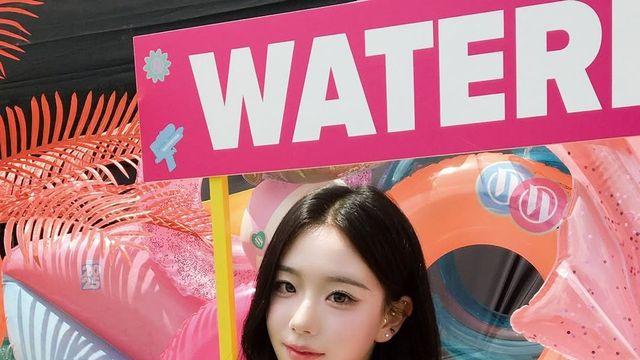 트리플에스 채연의 '워터 페스티벌룩' 공식, 화이트 크롭탑 코디 종결