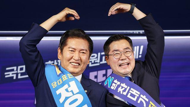 더불어민주당 당 대표 첫 순회 경선…정청래, 박찬대에 승리