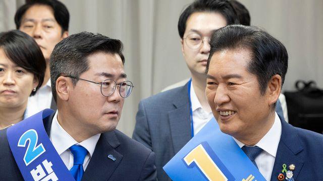 정청래, 민주 당대표 첫 충청 경선서 62%로 승리…박찬대 37%