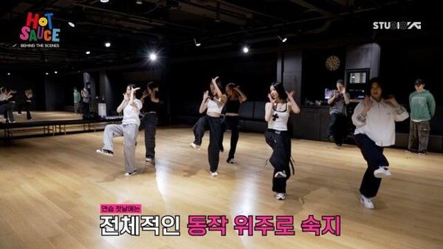 베이비몬스터, 'HOT SAUCE' 안무연습 공개…섬세함 속 '과감 청량텐션'