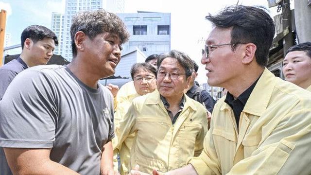 김 총리, 광주 침수 피해현장 점검…