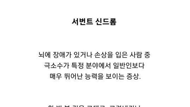 한 자폐아의 기억력