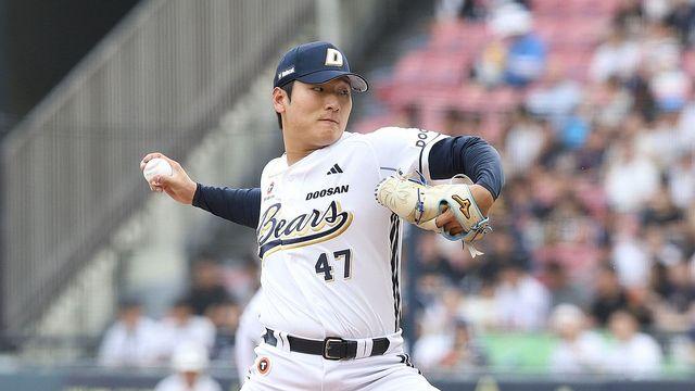 '최고 시속 155㎞' 두산 곽빈 