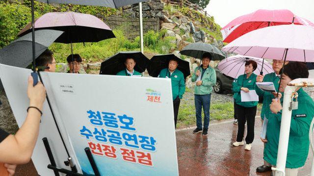 제천시의회, 주요사업지 및 재해 우려 지역 현장 점검