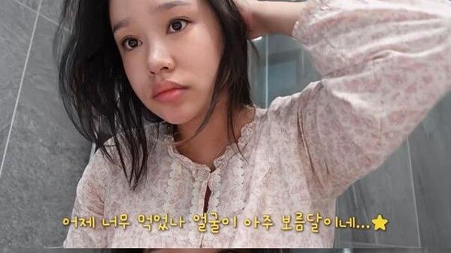 헤이지니, 출산 전 '보름달' 얼굴 공개 
