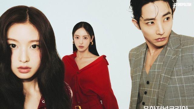 웨이브 오리지널 드라마 'S라인'의 주역 이수혁, 이다희, 아린 화보 공개