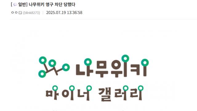 의외로 나무위키에서 하면 영구차단당하는 것