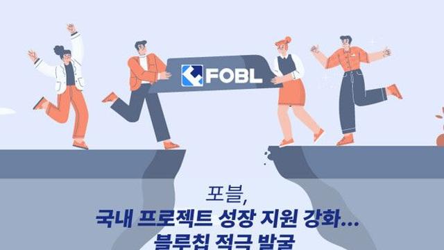포블, 국내 프로젝트 성장 지원 강화