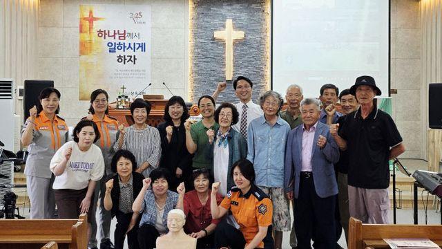 태안소방서, 주민 대상 심폐소생술 교육 실시