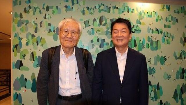 안철수, 조갑제 만나 