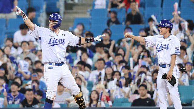 강민호, 시즌 개인 최다 4타점…삼성, SSG 꺾고 단독 6위