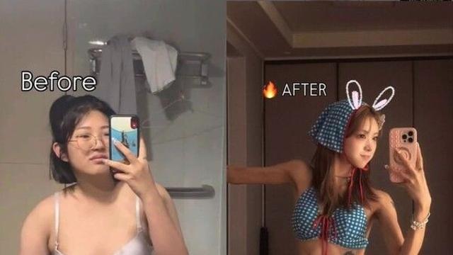 최준희, 96→41㎏ 다이어트 전후 공개 