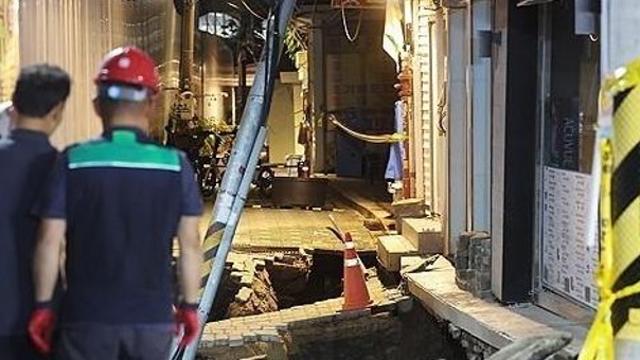 서울 동대문구 공사장 인근 2ｍ 지반침하…