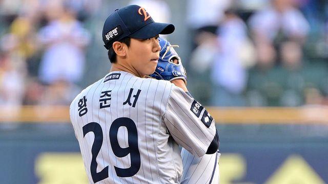 황준서, 1회에만 '케이브-양의지-박준순'에 홈런 쾅쾅쾅!…조기 강판→'엄상백' 등판 [잠실 라이브]