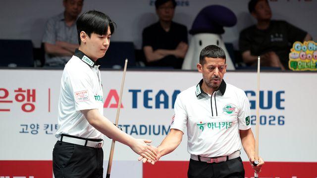 ‘초클루 2승’ 하나카드 시즌 첫 승…하이원, 휴온스 3연패 ‘동반부진’ [PBA팀리그 1R]