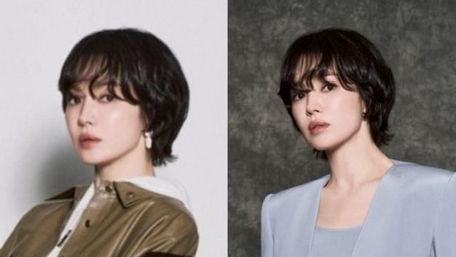 송혜교, 한여름에 슈트·가죽 착장을?…계절 앞서간 '가을 여신'