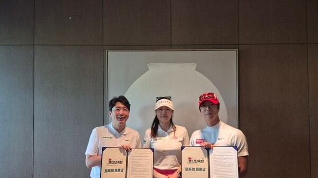 모두의프로암, 유튜브 채널 ‘골프천재 오세인’과 MOU 체결…KLPGA 김민지 프로 참여 콘텐츠 촬영 병행