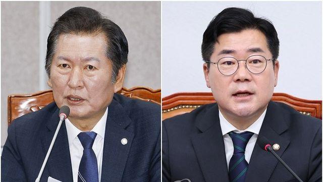 與 당권경쟁 과열 조짐에 鄭·朴 동시에 
