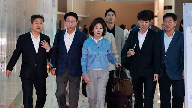 방미 나경원·이준석 