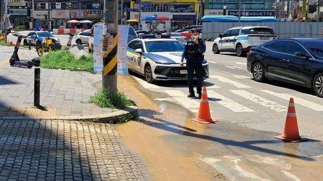 수원 도로서 70㎝ 지반 침하…소방 