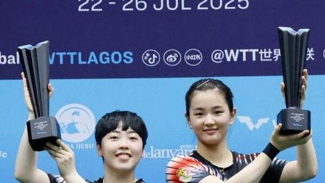 탁구 김나영-유한나, WTT 라고스 여복 정상…올해 3승