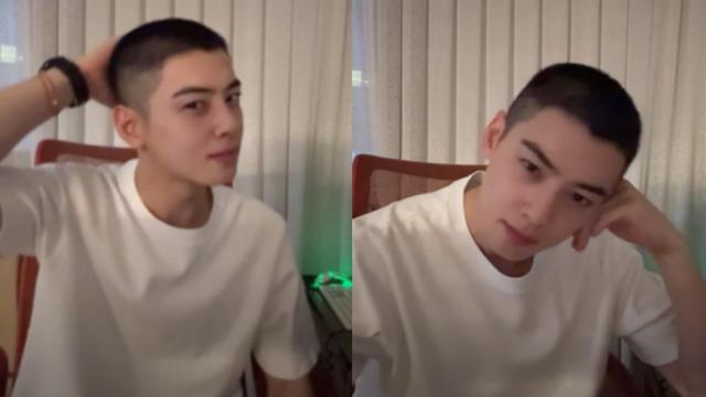 머리 민 ‘밤톨이’ 차은우 “나도 어색해”…더 뚜렷해진 이목구비, 비현실적