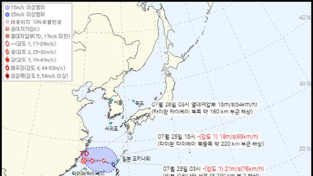 한국 온다던 초강력 태풍 근황