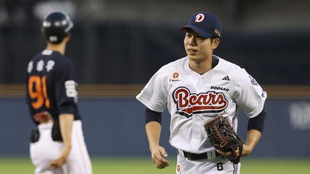 '1군 말소' 두산 오명진, 좌측 내복사근 미세 손상… 2~3일 휴식 예정