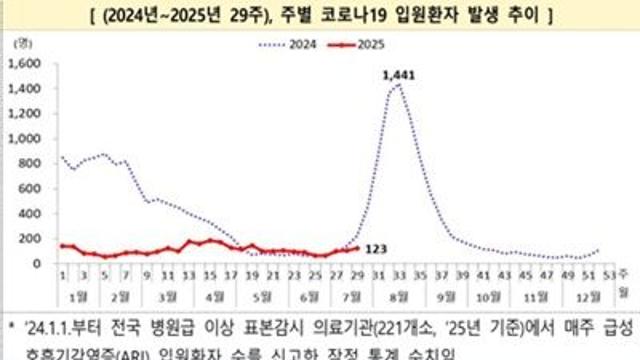 질병청, 하절기 코로나19 입원환자 3주 연속 증가 확인…65세 이상 59.8%