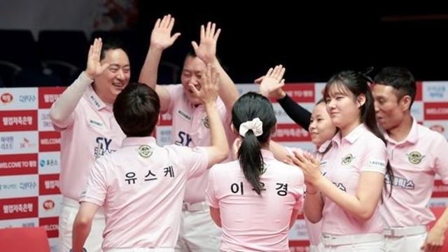 “첫 세트 퍼펙트큐로 기선 제압” 에스와이, 휴온스 꺾고 다시 연승 모드[PBA팀리그 1R]