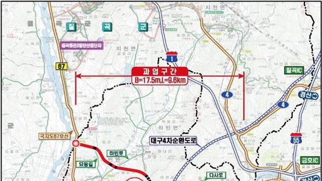 대구 다사~경북 왜관 광역도로건설 사업 탄력