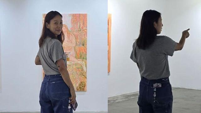 이효리, 미술관서 소탈한 모습…회색티+청바지 '평범한데 힙해' [★해시태그]