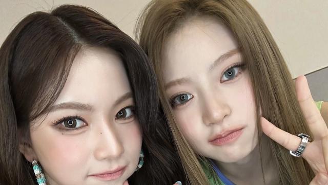 남매 느낌인 스테이씨 아이사 and 키키 하음 투샷