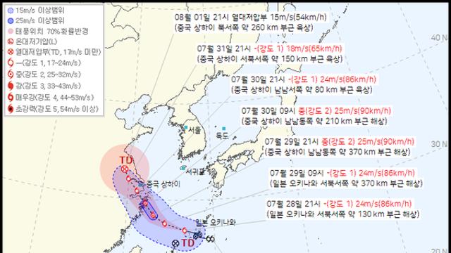 8월초 날씨예보 
