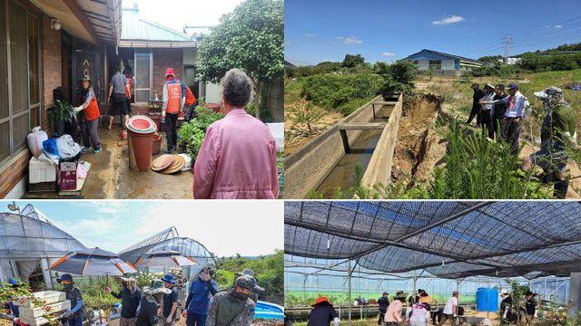 서산시, 집중호우 피해 복구에 3,500여 명 동참, 