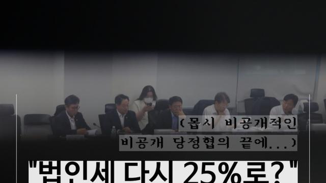 [마담P의 오경제] 법인세 25% 복원·대주주 기준 10억 환원 