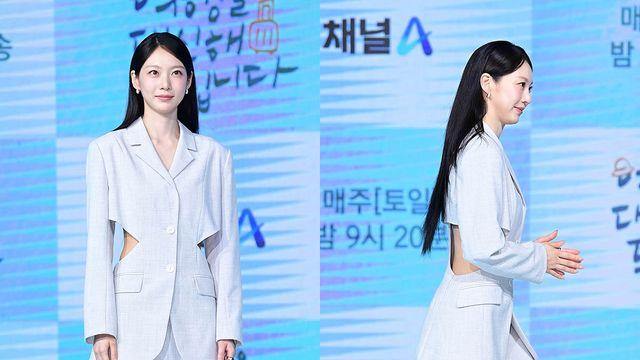 '뻥 뚫린 자켓' 공승연, 시원하게 드러낸 허리 라인