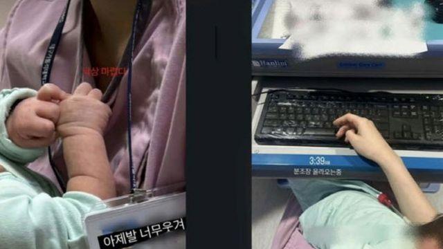 신생아들에 