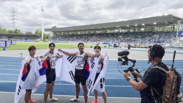 한국, 라인-루르 U대회 육상 400m 우승…한국 계주 사상 첫 U대회 金