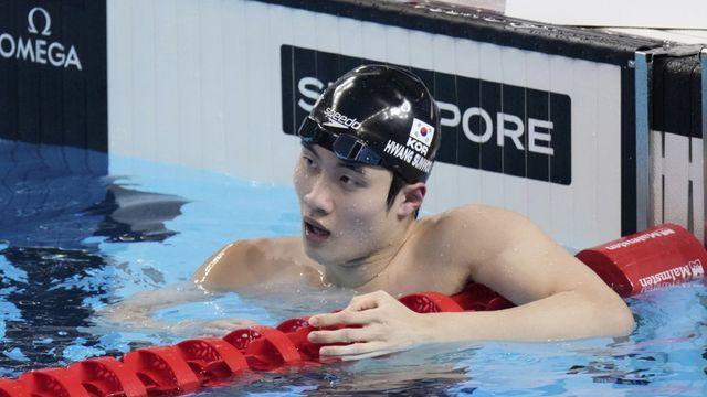 ‘파리 악몽’ 지우지 못한 황선우, 세계수영선수권 자유형 200m 4위…4연속 메달 실패