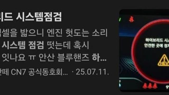몇년째 못고치는 현기 하이브리드 먹통 문제.jpg