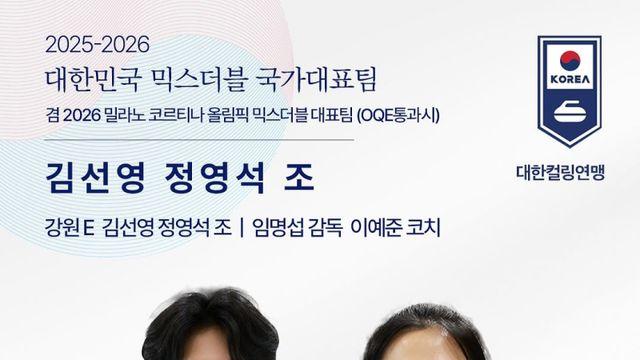 믹스더블 ‘선영석’ 김선영-정영석, 한국컬링선수권 우승…올림픽 최종 예선 진출